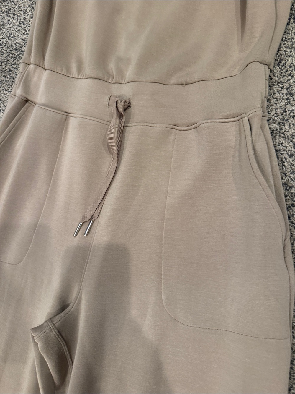 SPANX Sleeveless Wide-Leg Jumpsuit in Taupe - Picture 3 of 5